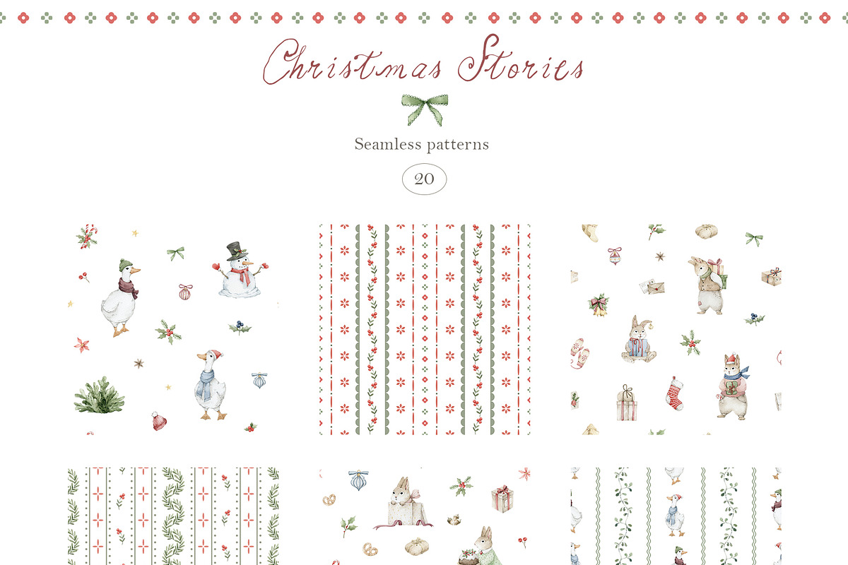 Christmas Stories Watercolor Animals, a Seasonal Illustration by Kreker Kate (Photo 8 of 12)