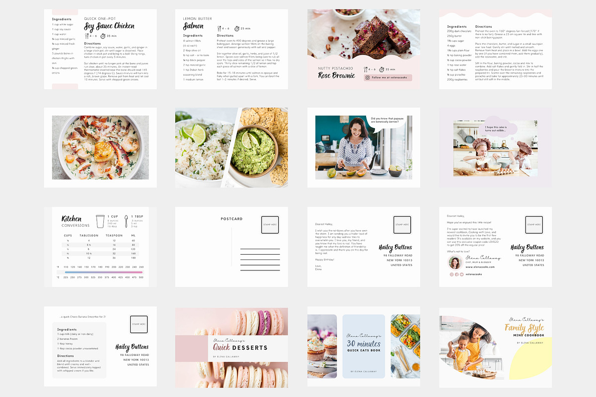 30 Mini Recipe Cards Canva Template, a Card Template by White Dreamers (Photo 9 of 9)