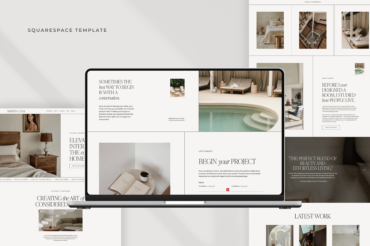 Interior Designer Website Template, a Squarespace Template by Candor Templates (Photo 14 of 21)