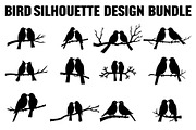 Bird Silhouette design bundle, an Illustration by Designs_River (Thumbnail 1 of 13)