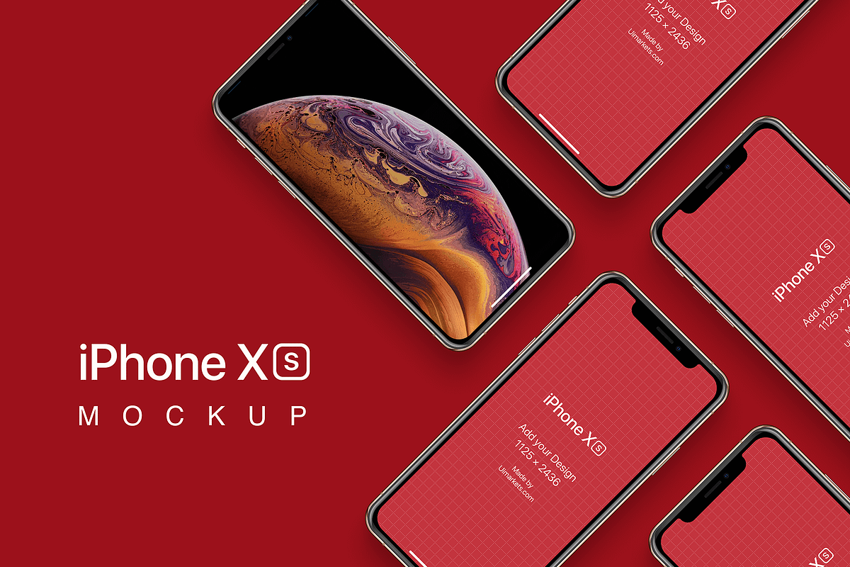 iPhone XS, XR Mockups PSD & Sketch, an iPhone Mockup by Ui Markets (Photo 14 of 27)