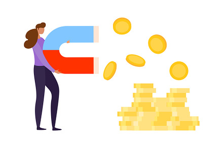 Finance investment, vector