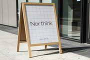 Wooden A-Frame Sign Mockup, a Mockup by Northink (Thumbnail 3 of 3)