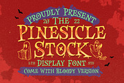 Pinesicle Stock - Fun Horror Font, a Font by Letterhend Studio