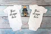 Christmas t-shirts, bodysuit mockups, a Print Template by MockupMarket (Thumbnail 13 of 27)