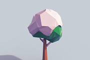Low Poly Snowy Tree, an Environmental 3D Model by Tedi Permana (Thumbnail 3 of 3)