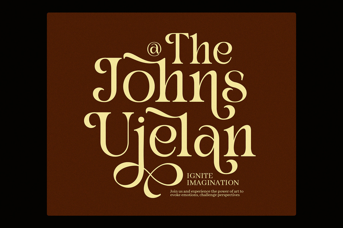 Bold Hiden Calligraphy Serif Font, a Serif Font by Perfectype (Photo 2 of 7)