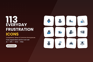 Everyday Frustration Icons, a Solid Icon by Symbolic Language