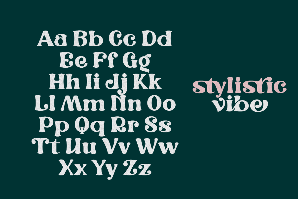 Stylistic Vibe, a Sans Serif Font by Joko Setiono (Photo 16 of 21)