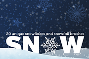 Snowflake Brushes, a Brush Add-On by Saunter Studios (Thumbnail 1 of 4)