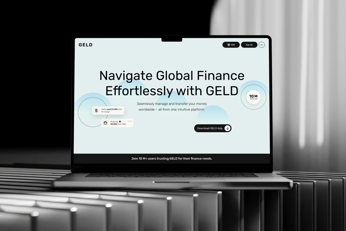 Geld - Money Service Landing Page, an UI Kit Template by Rahardi Creative (Photo 2 of 4)