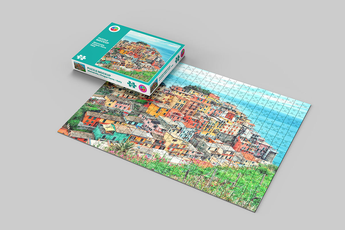 Puzzle Mockup - 12 views, a Packaging Mockup by Illusiongraphic (Photo 8 of 25)