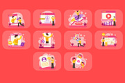 Social Media Illustration Pack, an Illustration by baii09 (Thumbnail 4 of 4)