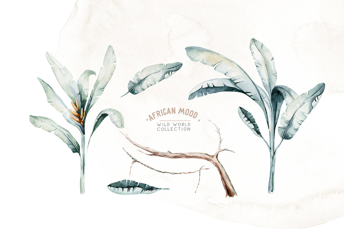 African animals watercolor set, an Animal Illustration by Peace ART (Photo 8 of 24)