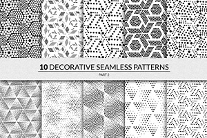 144 Seamless Pointillism Patterns