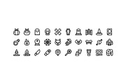 30 Halloween Icons, an Outline Icon by Side Project (Thumbnail 2 of 8)