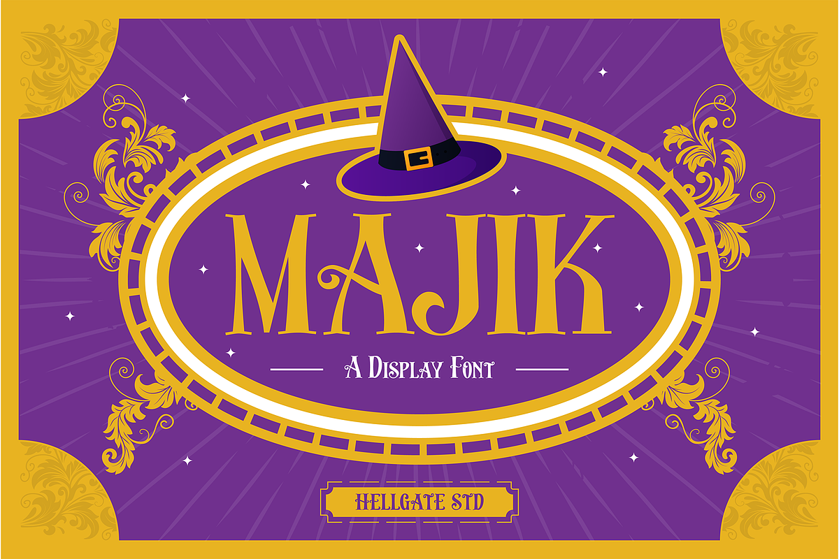 Majik Display Font, a Sans Serif Font by GRVS Studio (Photo 1 of 4)