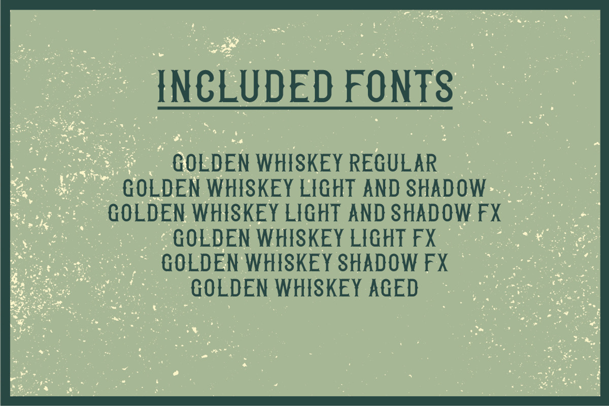 Golden Whiskey typeface preview 6