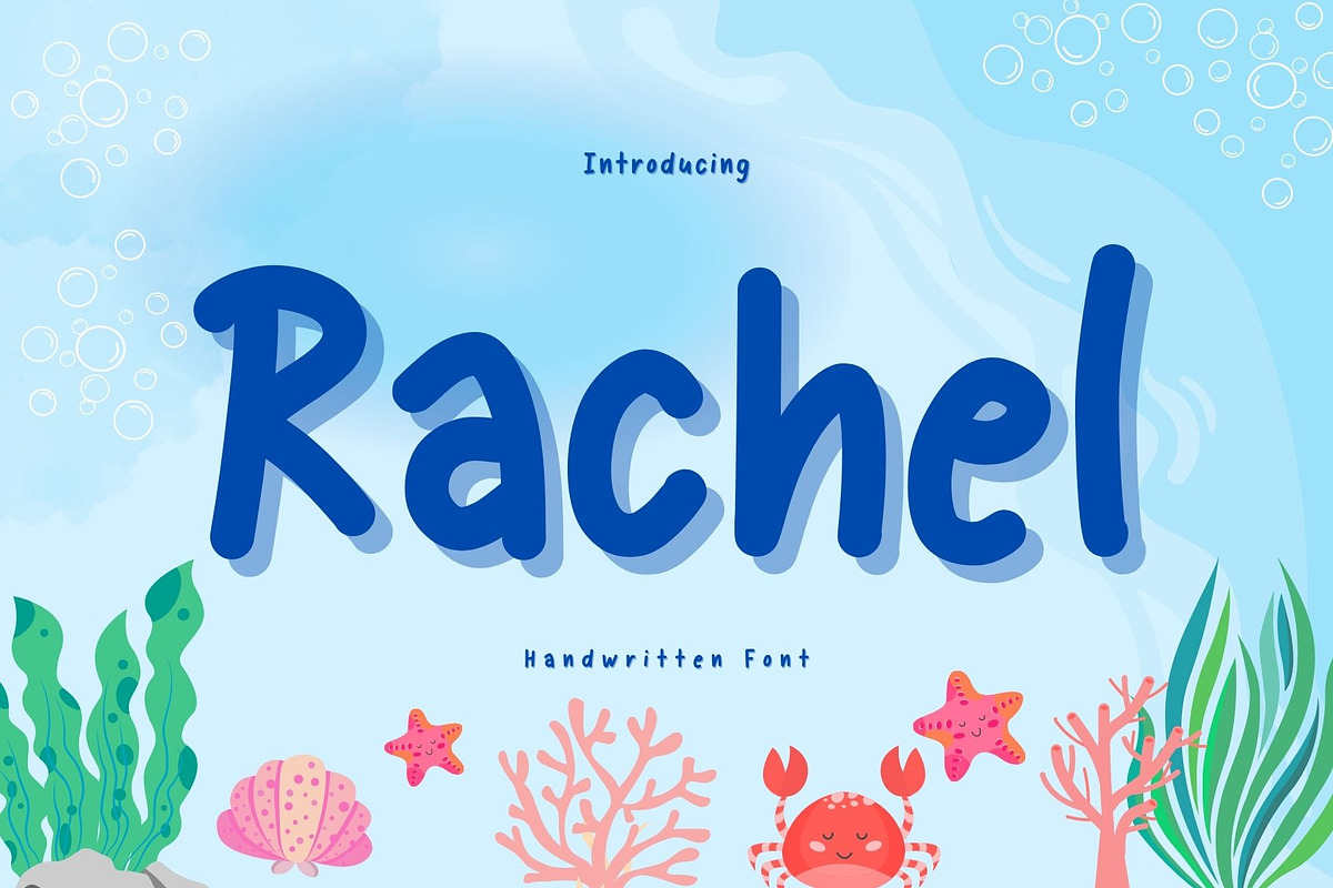 Rachel - Handwritten Font, a Handwritten Font by Brown Cupple (Photo 1 of 5)