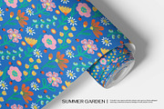 Summer Garden Seamless Pattern, a Pattern Graphic by Alona Savchuk (Thumbnail 2 of 6)