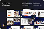 Business Sales Google Slide, a Presentation Template by SquidPixey (Thumbnail 1 of 7)
