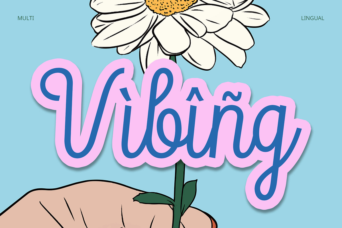 CS Blossom – Script Font, a Script Font by Craft Supply Co. (Photo 6 of 8)