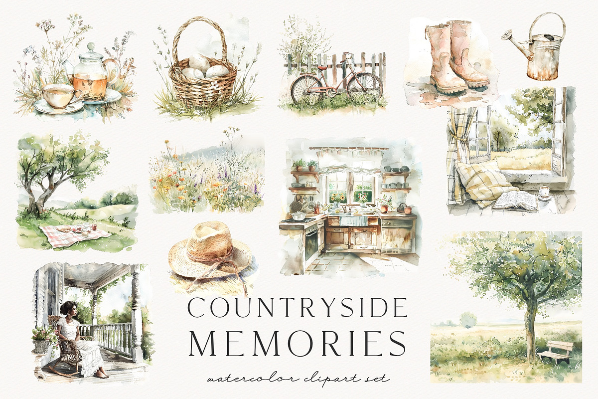 Countryside Memories, a Decorative Illustration by PeDe Designs (Photo 10 of 15)