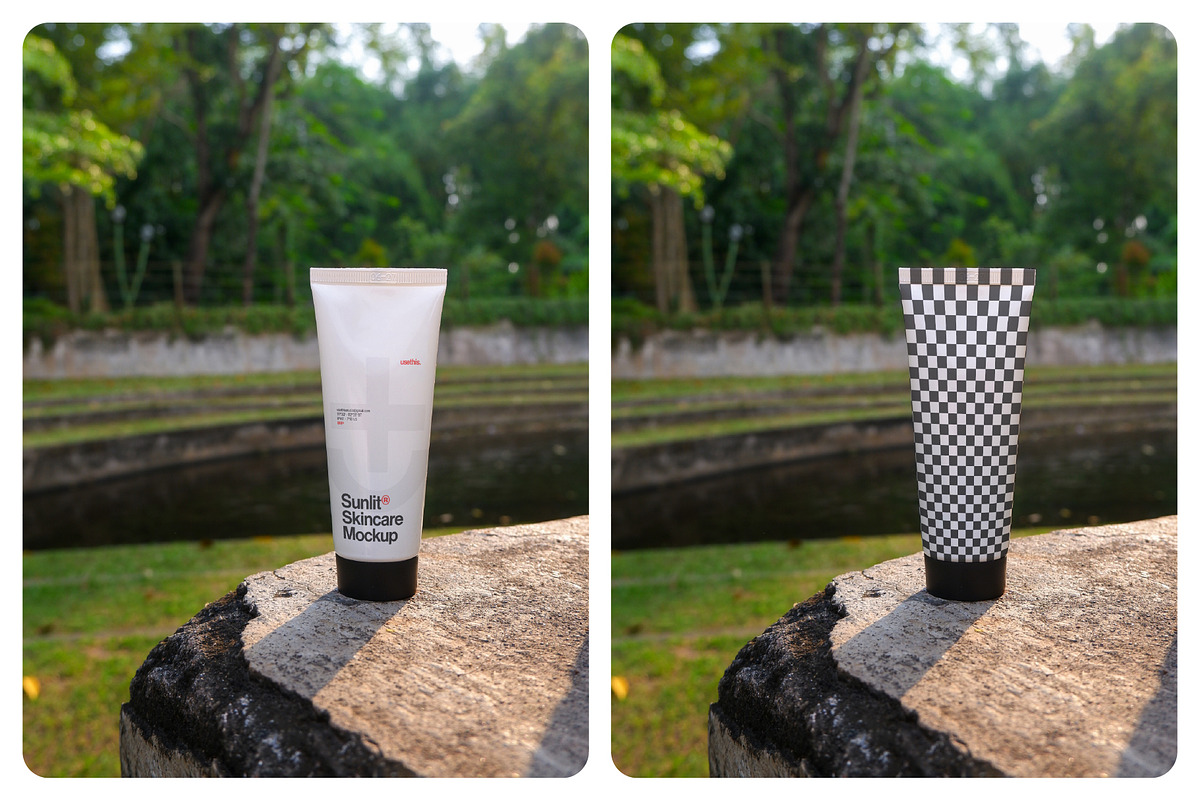 Sunlit Skincare Mockup Bundle PSD, a Packaging Mockup by Usethis Mockup (Photo 4 of 8)