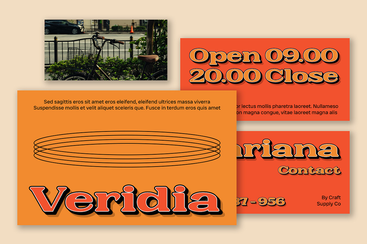 Galeno Rounded 3D, a Serif Font by Craft Supply Co. (Photo 6 of 7)