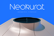 Neokurat — A Geometric Typeface, a Sans Serif Font by Gridlounge (Thumbnail 1 of 9)