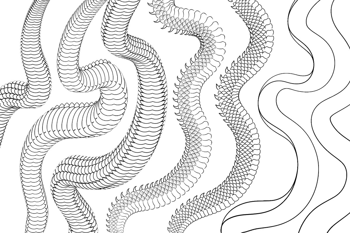 Japanese Dragon Kit for Procreate, a Brush Add-On by InkRef (Photo 5 of 6)