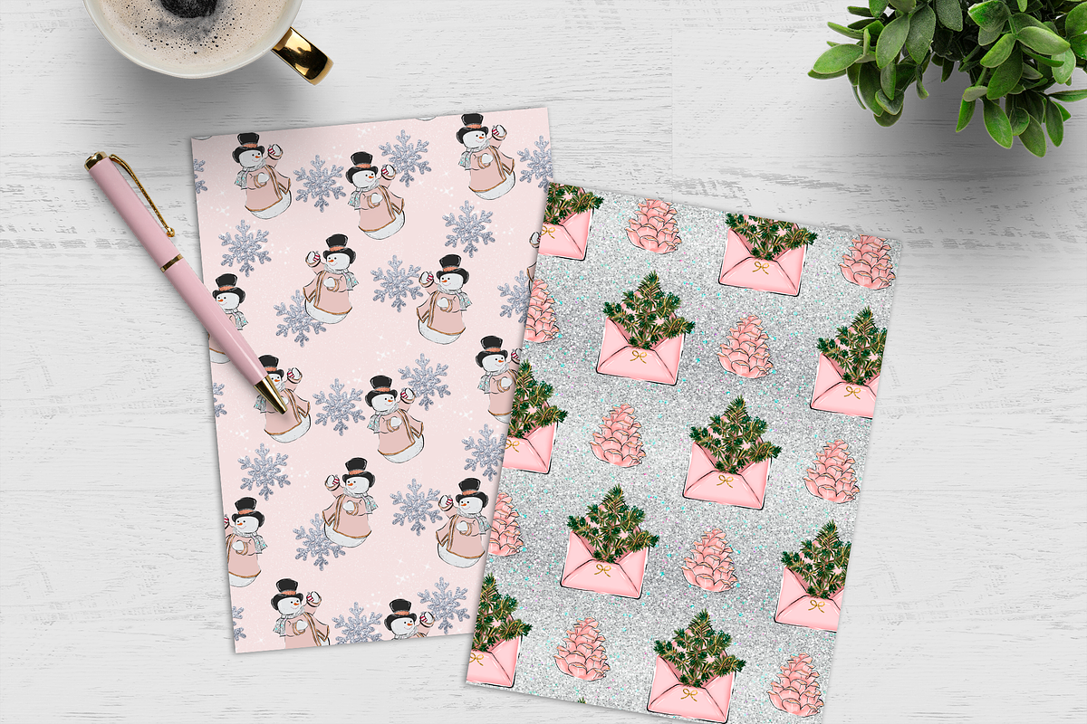 Christmas Digital Paper pack, a Pattern Graphic by The GG Shop (Photo 4 of 10)