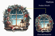 Christmas Cozy Window Clipart Png, a Graphic by designcity5 (Thumbnail 2 of 4)