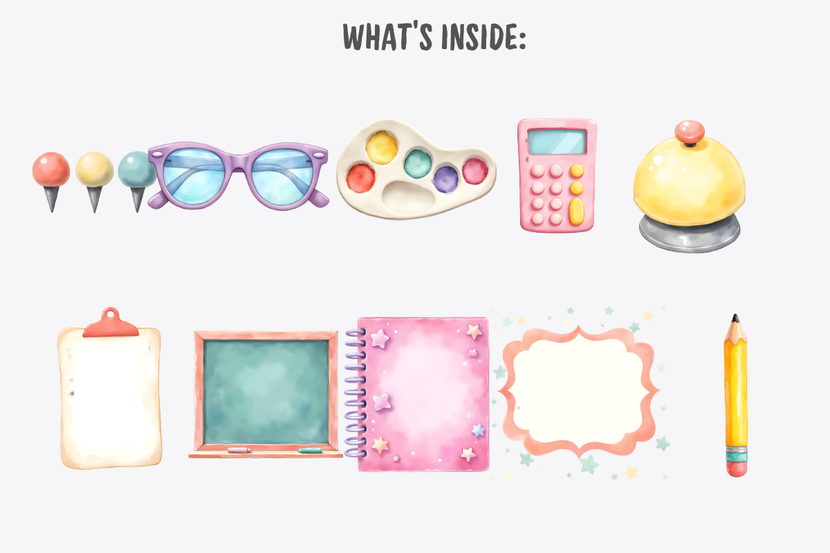 Teachers Classroom Bundle, a Decorative Illustration by Anca Digital Vibe (Photo 6 of 9)