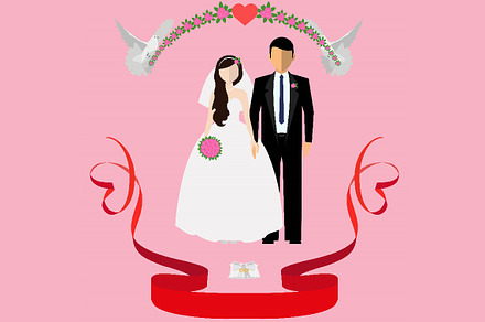 Happy newlyweds