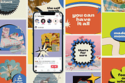 Retro Jonges | Canva Social Media, a Social Media Template by Two Sleepy Heads Studio (Thumbnail 1 of 4)