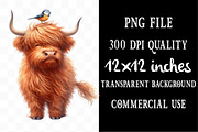Autumn Fall Highland Cow Clipart, an Illustration by Designking (Thumbnail 4 of 4)