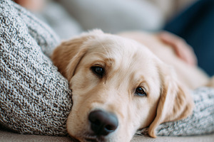Close up on a relaxed puppy, an Animal Photo by MistyDay