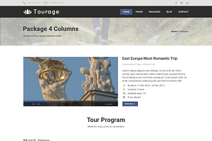 Tourage - PSD Website Template