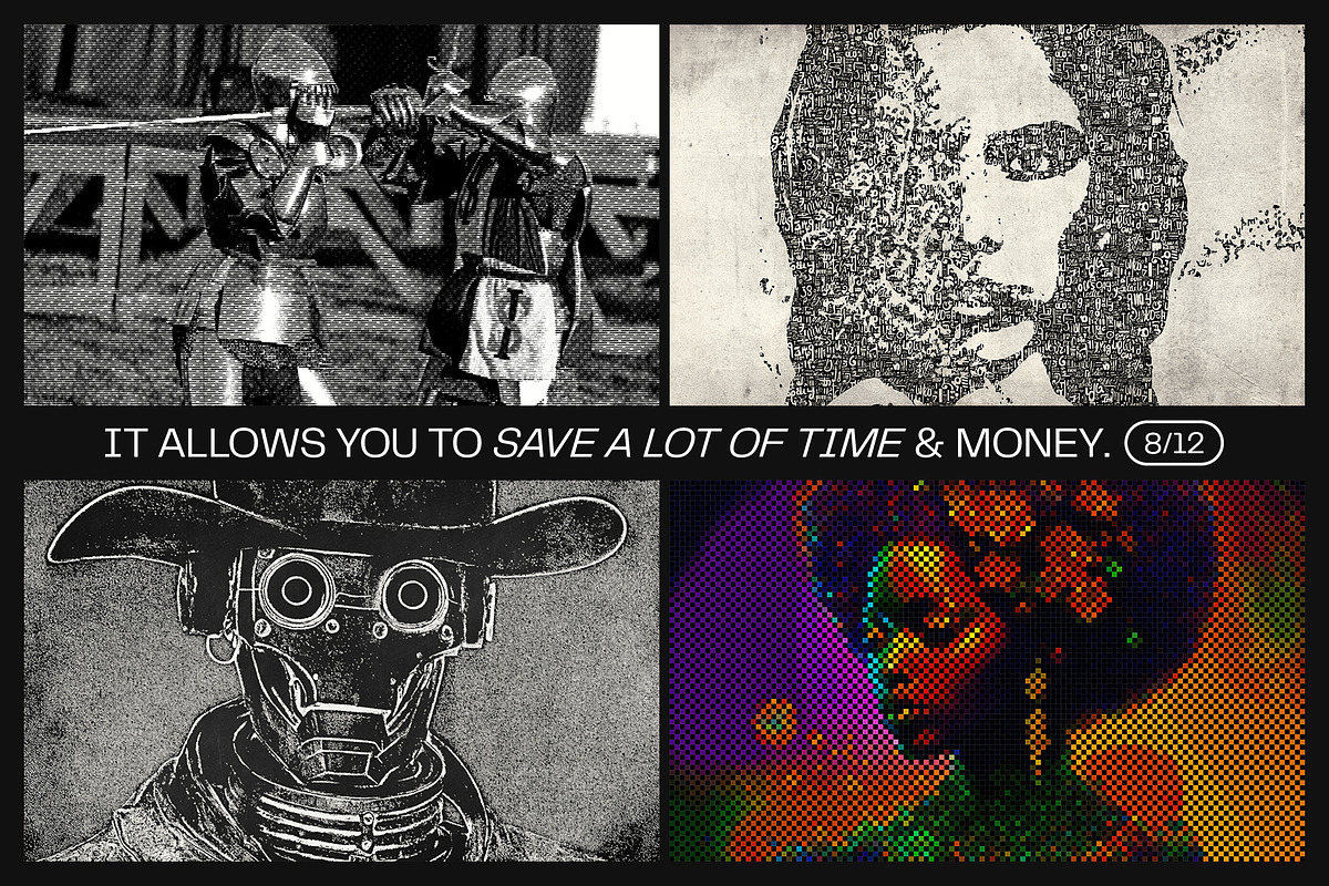 12 Photo Effect Templates, a Layer Style Add-On by iDoodle Studio (Photo 5 of 6)