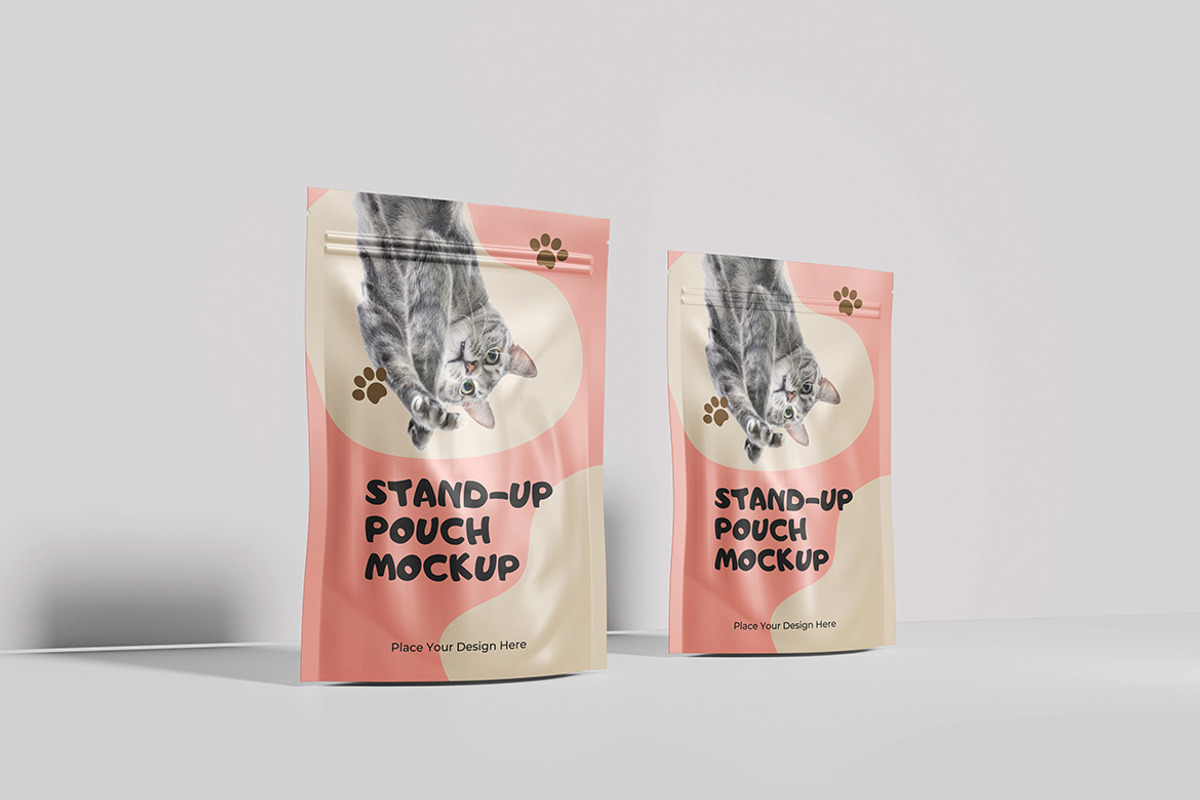 Stand-Up Pouch Mockup, a Packaging Mockup by Indah (Photo 3 of 6)