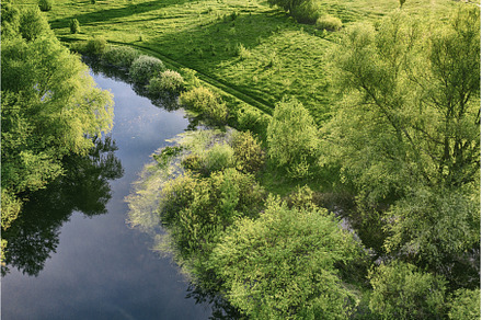 Spring landscape with river, a Nature Photo by Nature and travel