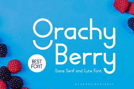 Grachy Berry Font, a Sans Serif Font by QR Design Studio