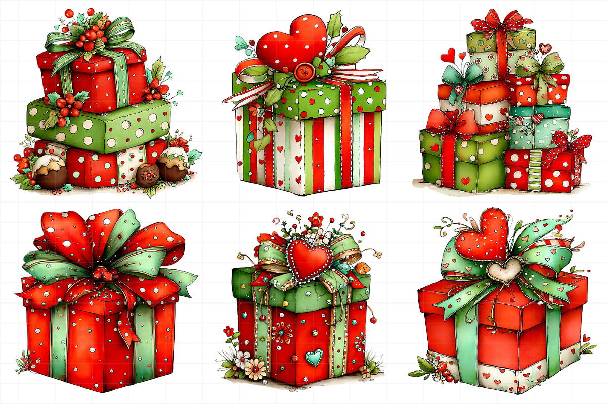 Valentine Gift Box Clipart, an Illustration by Daily.Designs (Photo 3 of 8)