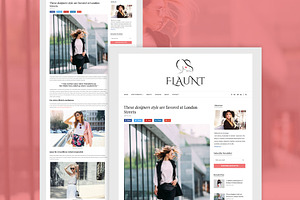 Flaunt -Fashion Blog WordPress Theme