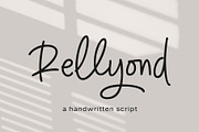 Rellyond, a Handwritten Font by Gatype (Thumbnail 1 of 8)