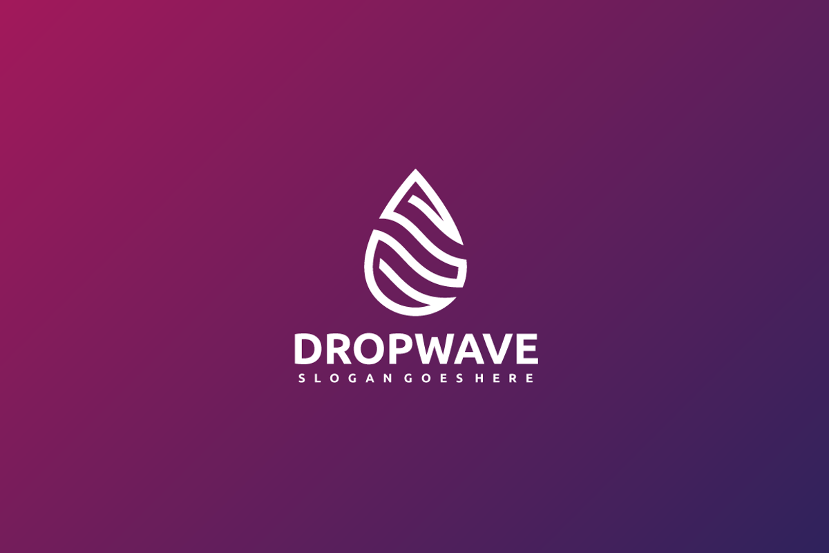 Drop Wave Logo, a Branding & Logo Template by 3ab2ou