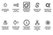 *Hydraulic and pneumatic systems Set, an Outline Icon by Nurlan's shop (Thumbnail 5 of 6)