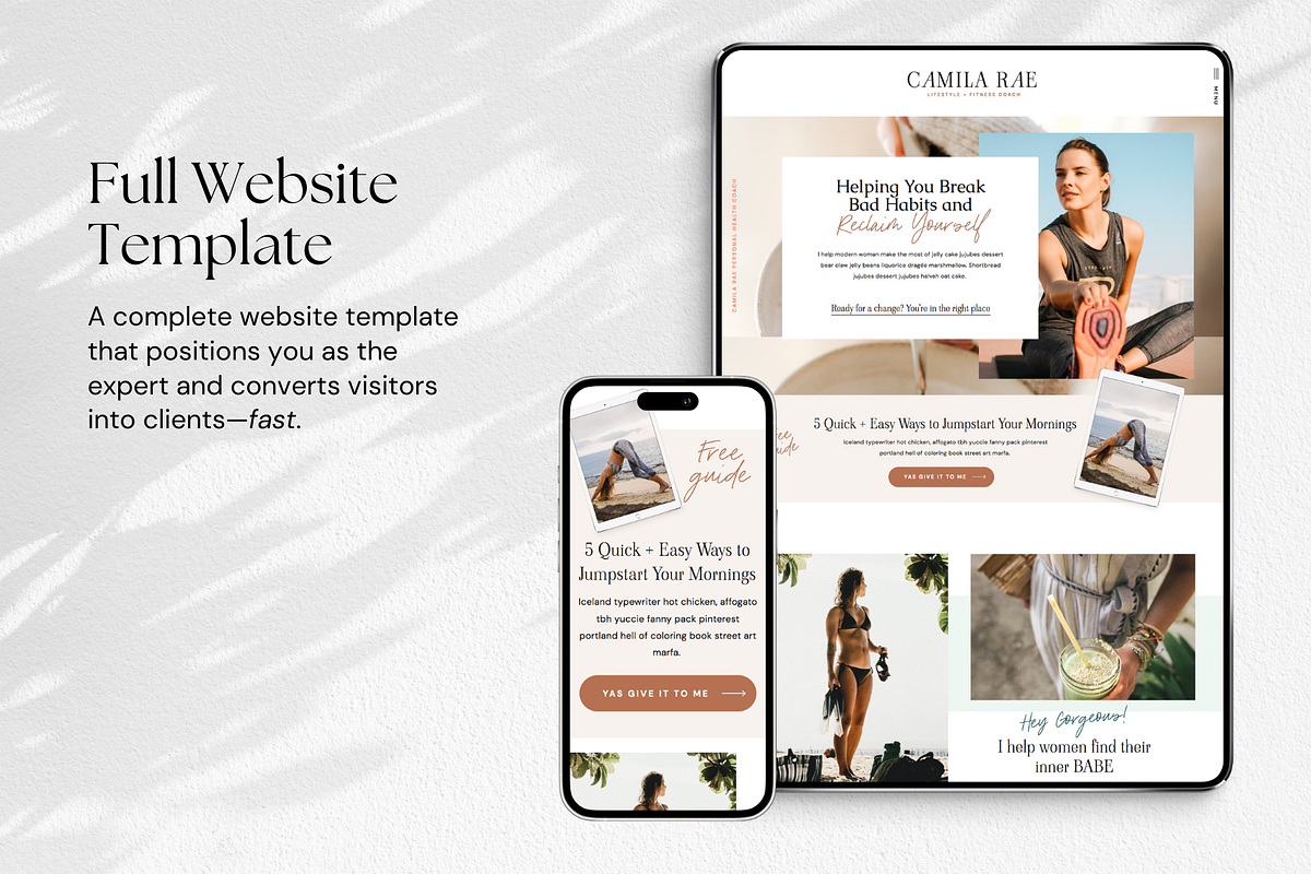 Health Coach Website MEGA Bundle, a Websites & App Template by Sugar Studios (Photo 2 of 9)