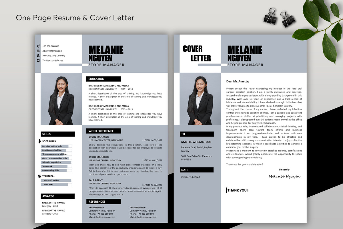 ATS Resume CV Word & PowerPoint - 12, a Resume Template by MrCam Template Resume|CV (Photo 2 of 6)